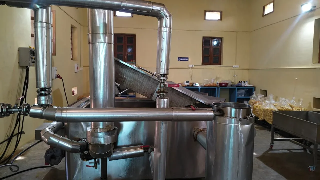Industrial stainless steel potato chip processing machinery